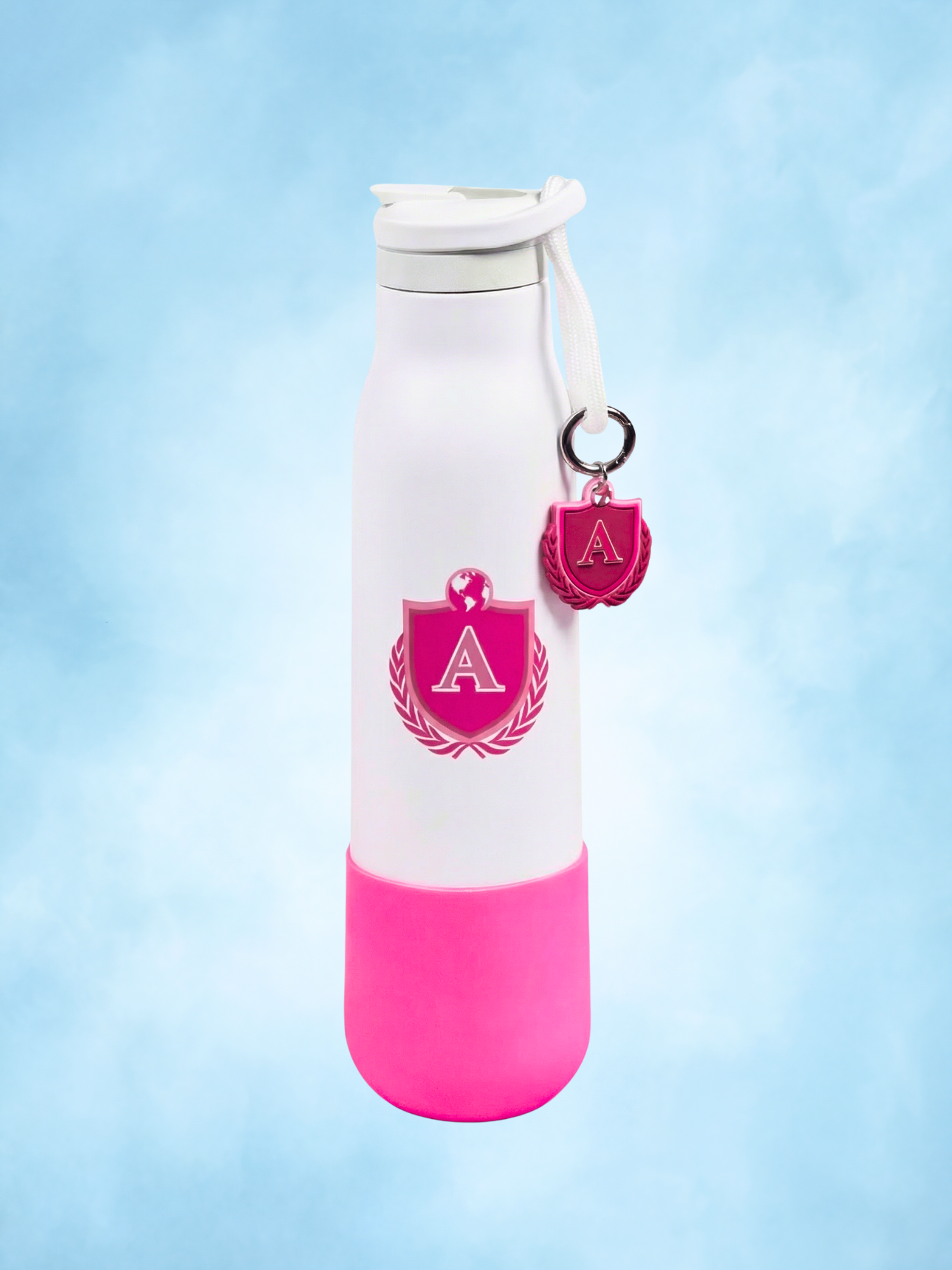 Bottle Charm and Sleeve (Pink)