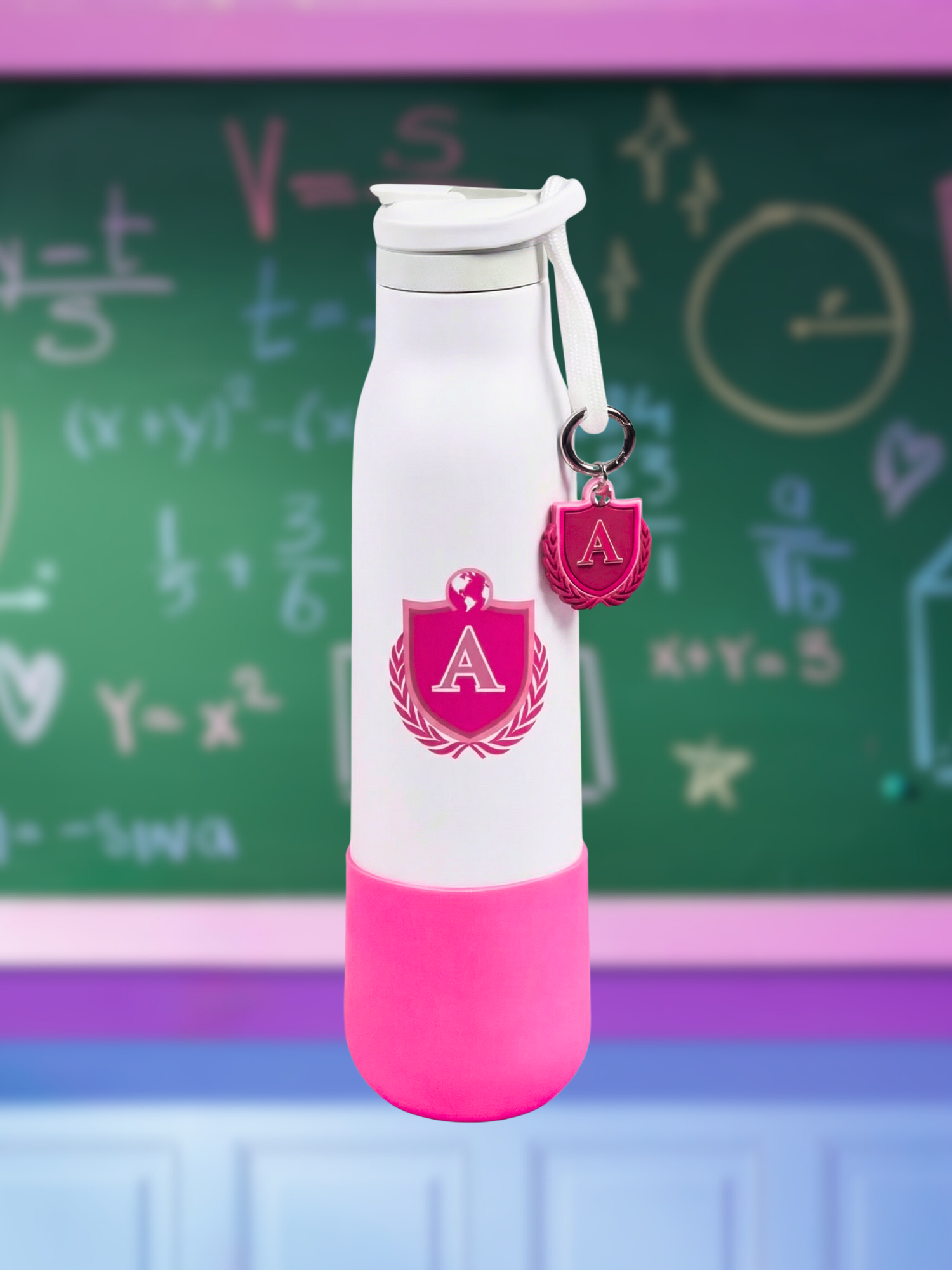 Bottle Charm and Sleeve (Pink)