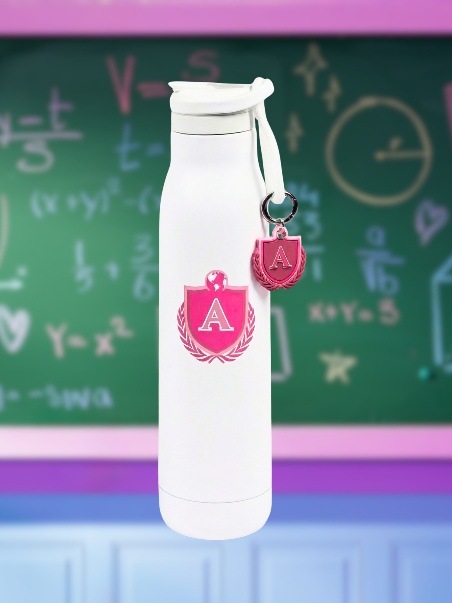 Bottle Charm and Sleeve (Pink)