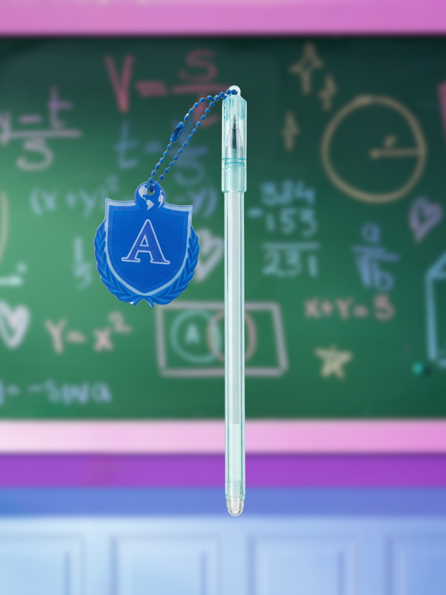 Pen W/ Charm (Blue)