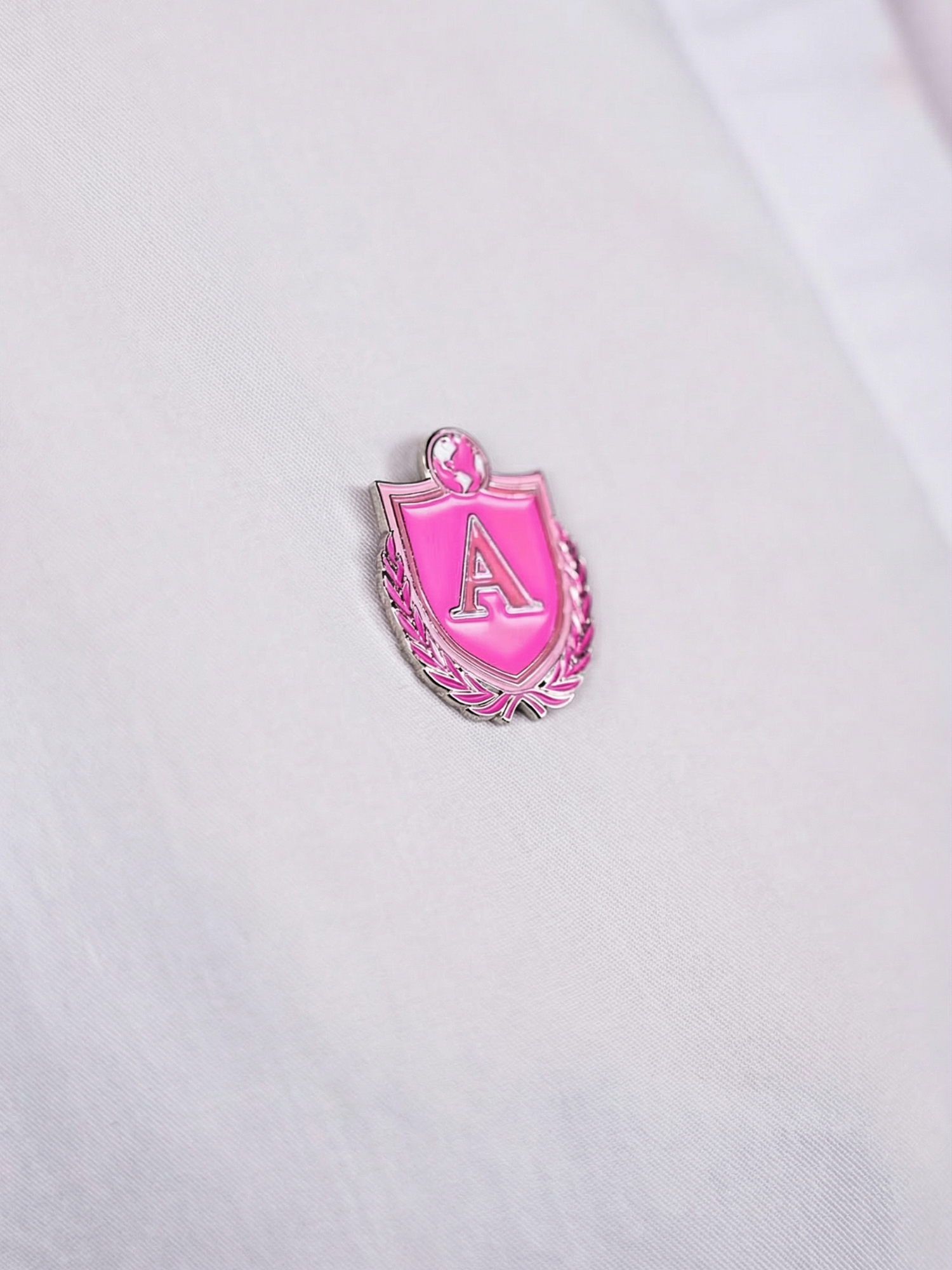 A School Pin Badge (Pink)