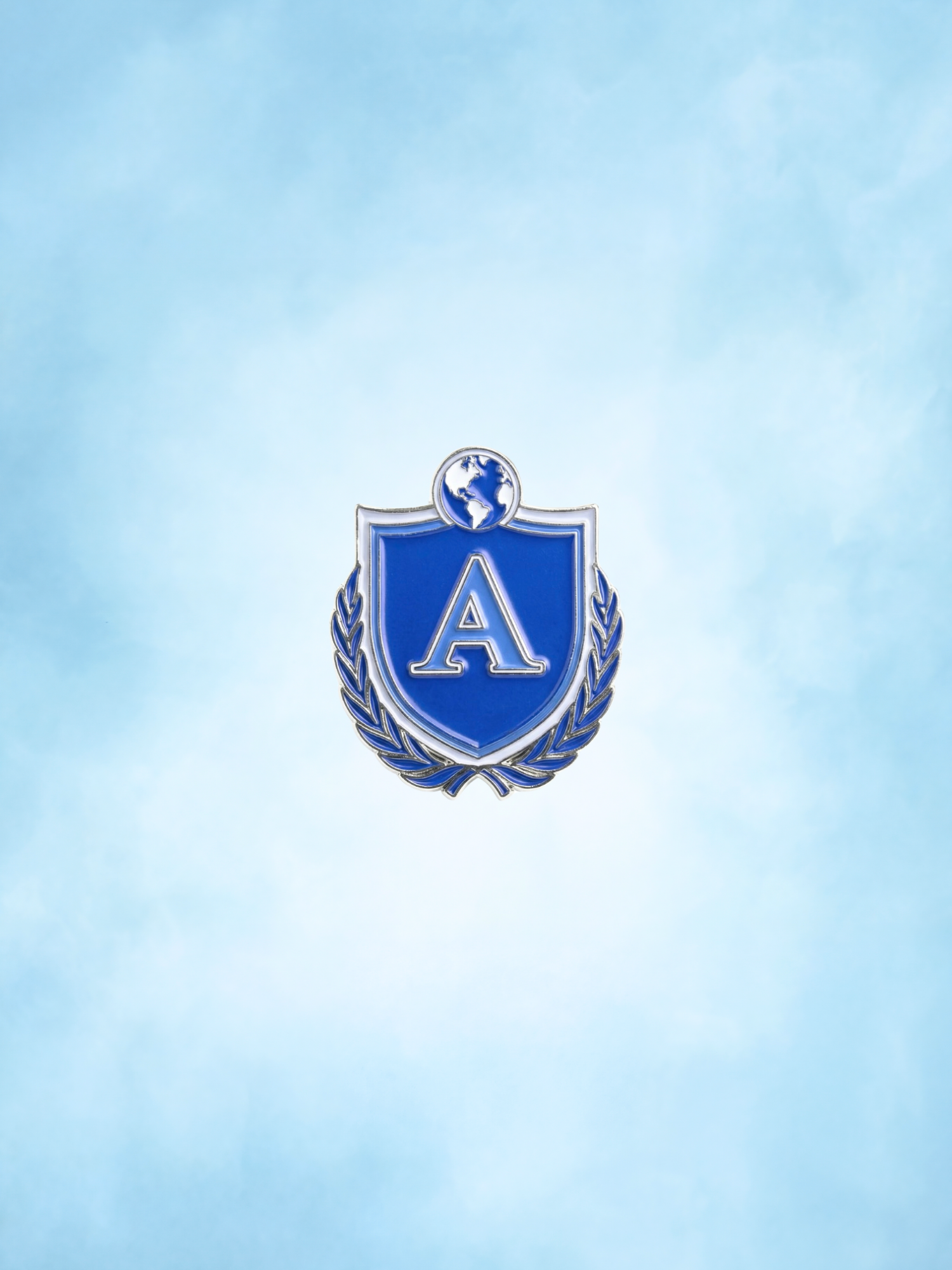 A School Pin Badge (Blue)